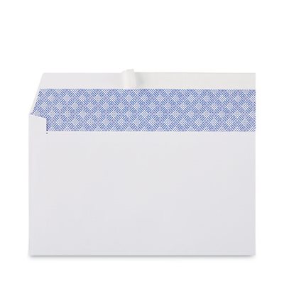Peel Seal Strip Security Envelope, #10, 4 1 / 8 x 9 1 / 2, White, 100 / Box